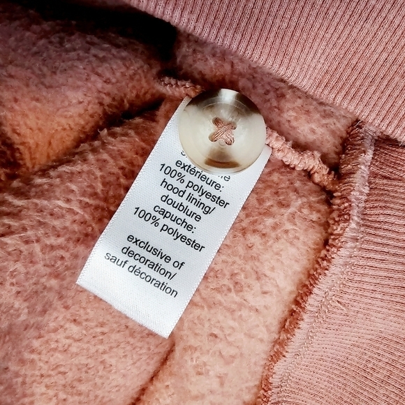 Maurices Pull Over Front Pocket Hooded Button Henley Sweater Soft Loungewear XS - Picture 5 of 6